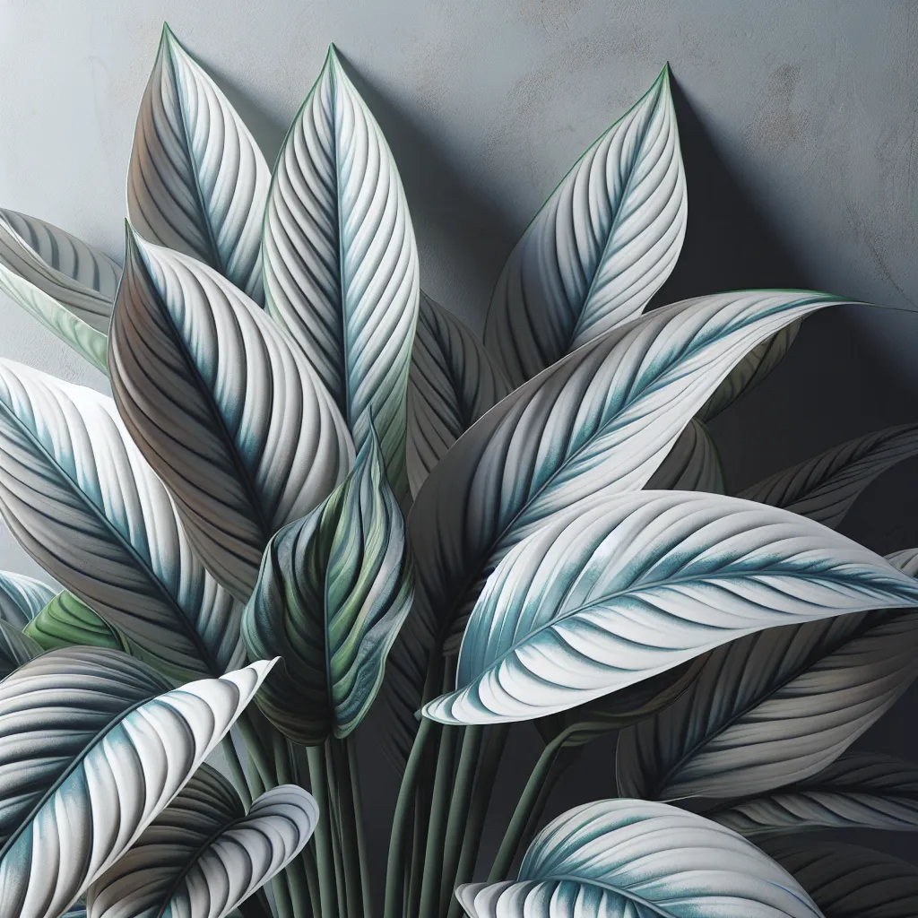 Imagen de una Calathea White Fusion en perfecto estado, destacando su hermoso follaje variegado. Perfecta para ilustrar los cuidados y consejos de esta hermosa planta de interior.