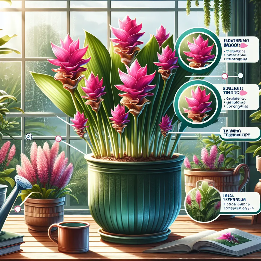Tulipán de Siam en ambientes internos y externos: guía completa de cuidados