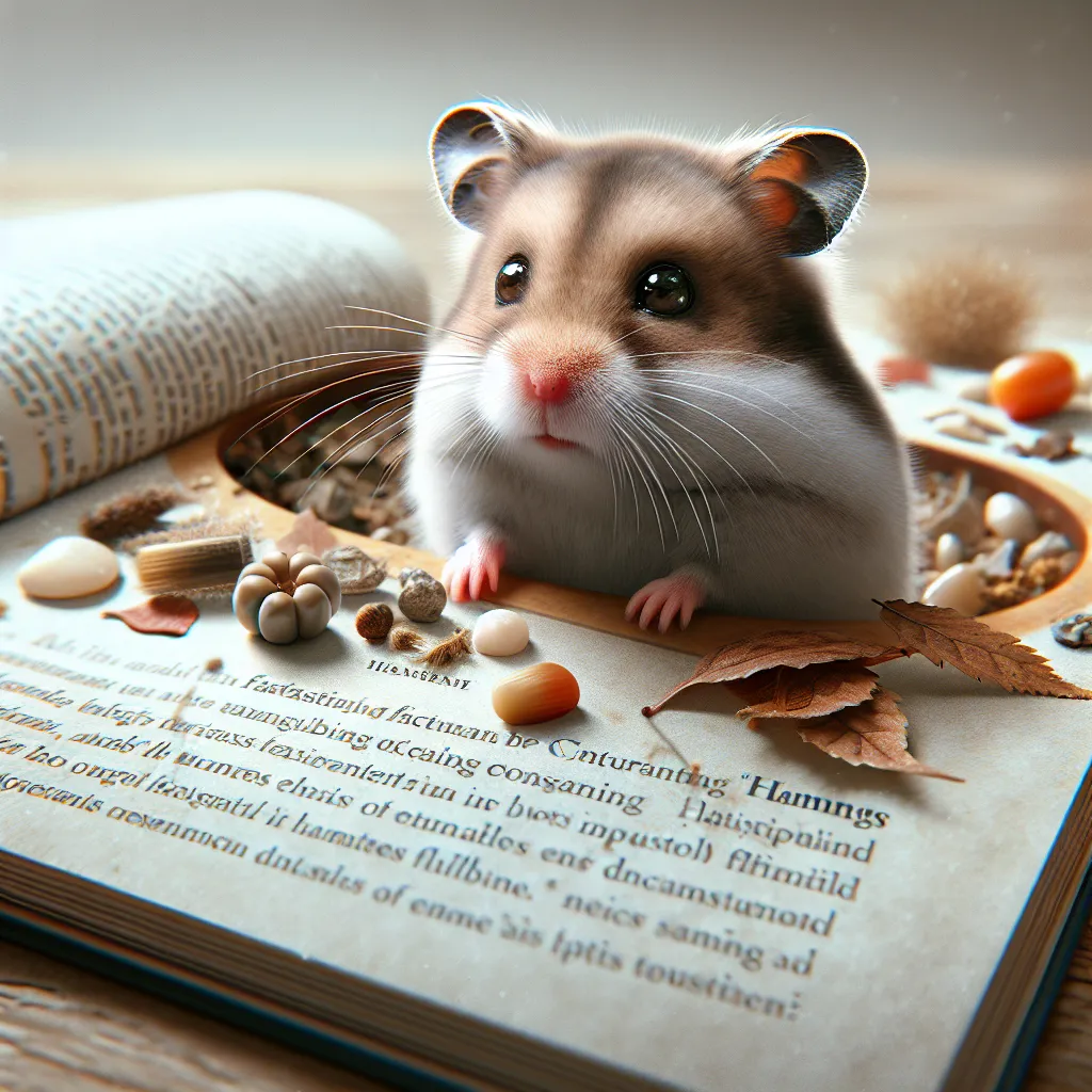 Imágen de un adorable hámster explorando su entorno, acompañando el artículo sobre curiosidades fascinantes de estos adorables roedores.