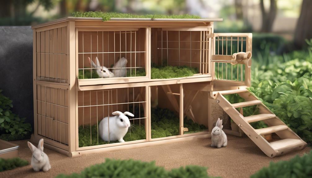 dise o ideal jaula conejos