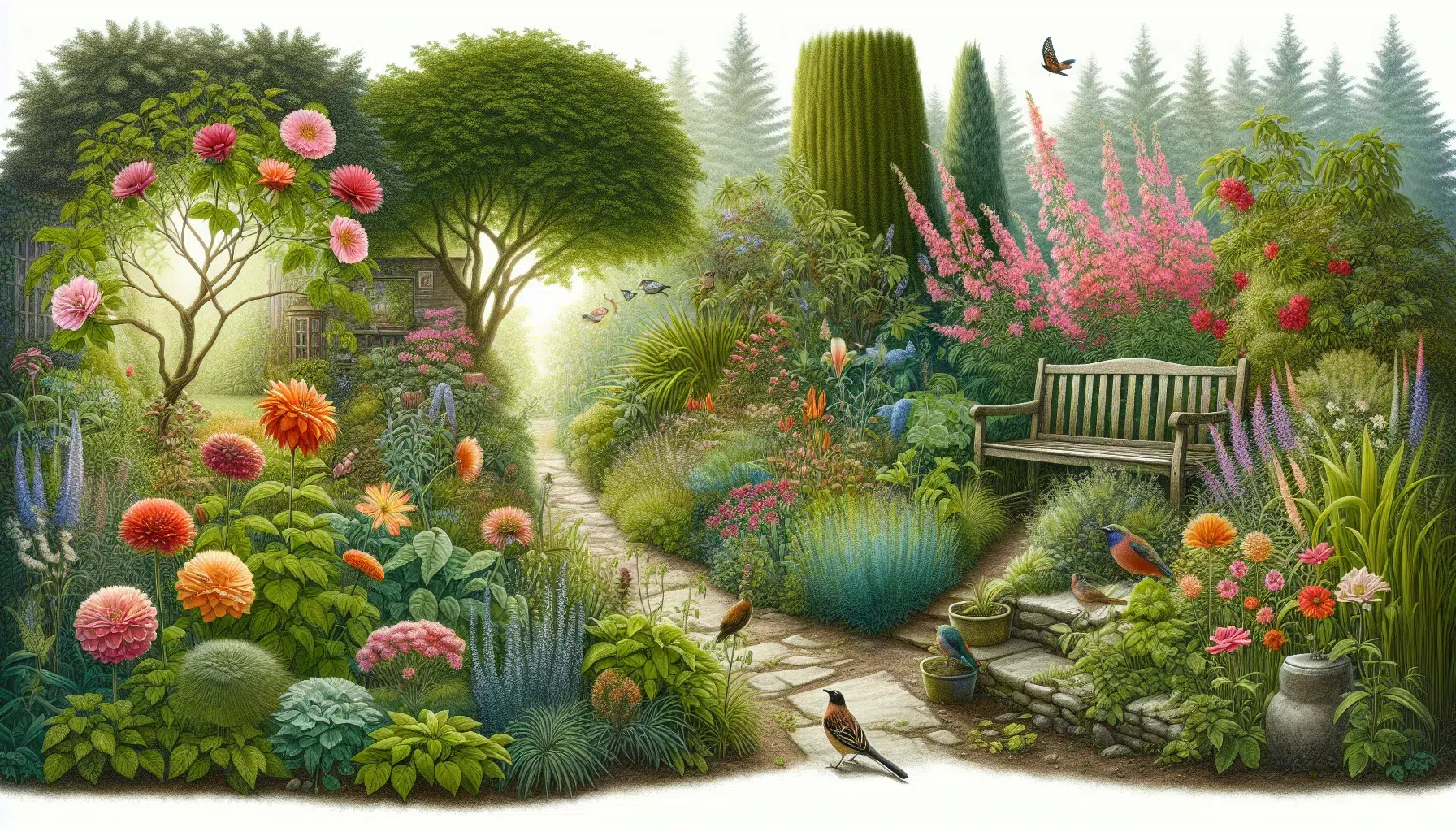 'Bellas plantas ornamentales que transformarán tu jardín en un paraíso verde y colorido.'