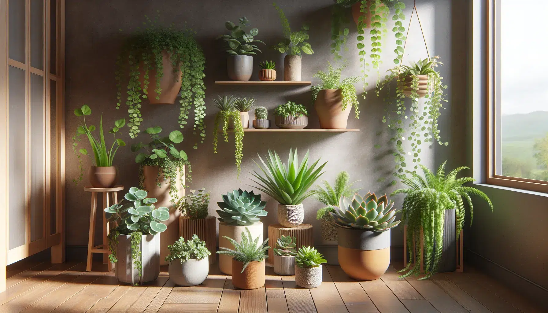 Selección de plantas de interior perfectas para espacios reducidos