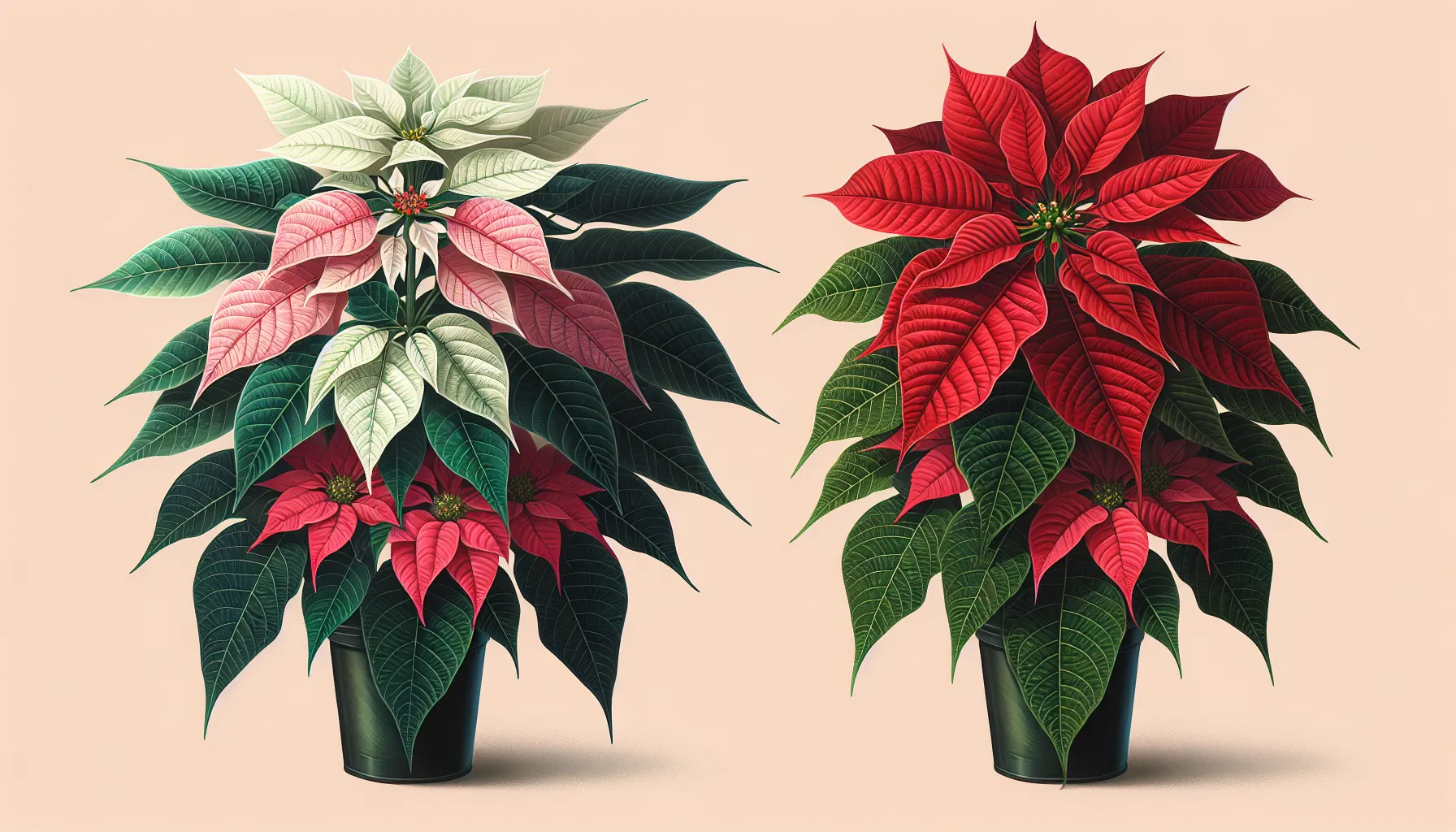 Descubre las diferencias entre las plantas de Navidad Poinsettia y Princettia en este artículo informativo.